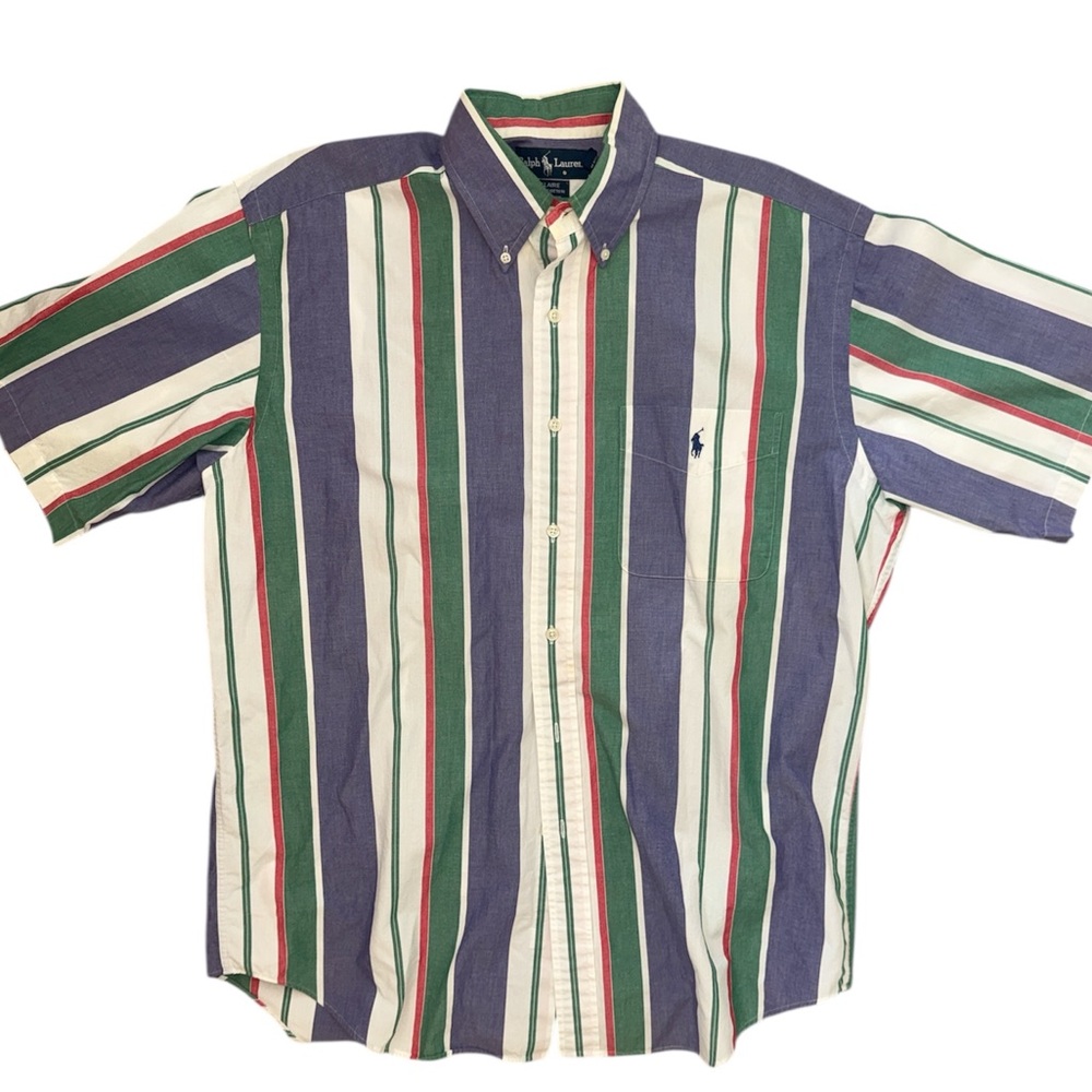 Vintage Ralph Lauren “Blaire” striped short sleeve button-down